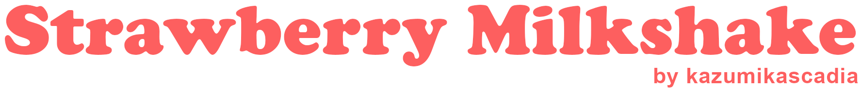 Strawberry Milkshake by kazumikascadia logo